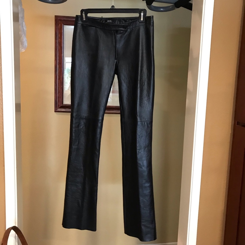 Authentic BCBG Genuine Leather Pants